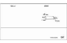 Výfukový systém WALKER VWK016308