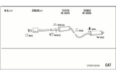Výfukový systém WALKER VWK016340