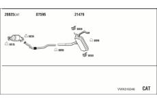 Výfukový systém WALKER VWK016346