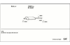 Výfukový systém WALKER VWK016796B