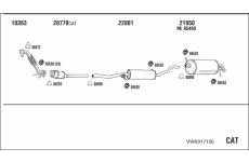Výfukový systém WALKER VWK017150