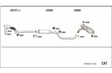 Výfukový systém WALKER VWK017175