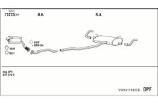 Výfukový systém WALKER VWK017182CB