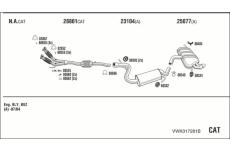 Výfukový systém WALKER VWK017281B