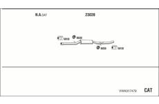 Výfukový systém WALKER VWK017479