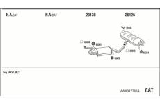 Výfukový systém WALKER VWK017766A