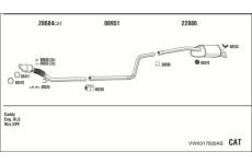 Výfukový systém WALKER VWK017809AB