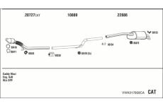 Výfukový systém WALKER VWK017809CA