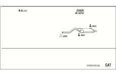 Výfukový systém WALKER VWK018156