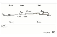 Výfukový systém WALKER VWK018185A