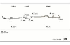 Výfukový systém WALKER VWK018186A