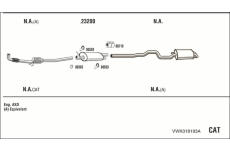 Výfukový systém WALKER VWK018193A