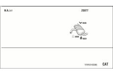Výfukový systém WALKER VWK018386