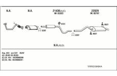 Výfukový systém WALKER VWK018484A