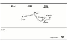 Výfukový systém WALKER VWK018599A