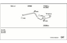 Výfukový systém WALKER VWK018605A