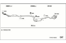 Výfukový systém WALKER VWK018665
