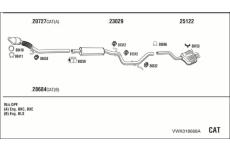 Výfukový systém WALKER VWK018668A