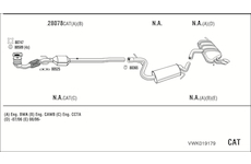 Výfukový systém WALKER VWK019179