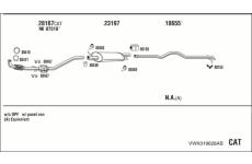 Výfukový systém WALKER VWK019628AB