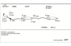 Výfukový systém WALKER VWK023285BB