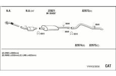 Výfukový systém WALKER VWK023856