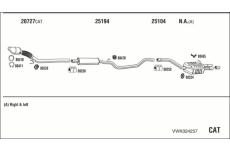 Výfukový systém WALKER VWK024257