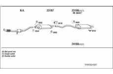 Výfukový systém WALKER VWK024367