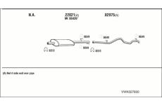 Výfukový systém WALKER VWK027850