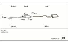 Výfukový systém WALKER VWK028213A