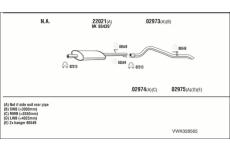 Výfukový systém WALKER VWK028565