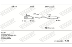 Výfukový systém WALKER VWK032260A