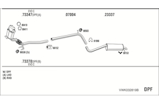 Výfukový systém WALKER VWK032819B