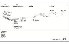 Výfukový systém WALKER VWK034957D