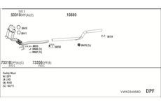 Výfukový systém WALKER VWK034958D