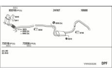 Výfukový systém WALKER VWK055526
