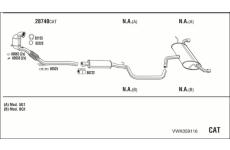 Výfukový systém WALKER VWK059116
