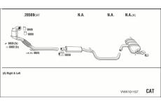 Výfukový systém WALKER VWK101157