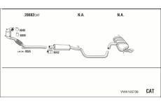 Výfukový systém WALKER VWK105738