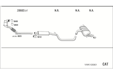 Výfukový systém WALKER VWK105901
