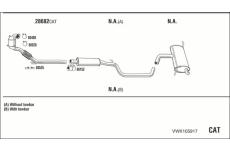 Výfukový systém WALKER VWK105917