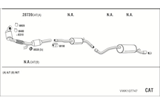 Výfukový systém WALKER VWK107747