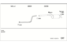 Výfukový systém WALKER VWK114347A