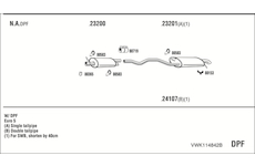 Výfukový systém WALKER VWK114842B