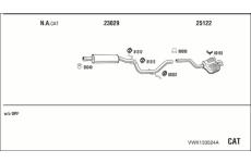 Výfukový systém WALKER VWK133524A