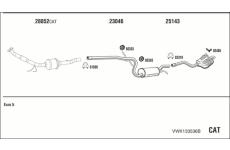Výfukový systém WALKER VWK133536B