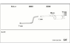 Výfukový systém WALKER VWK139178A