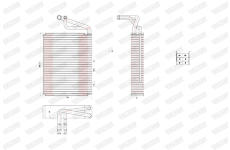 Výparník, klimatizace WALKER WEV00015