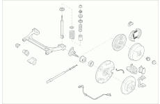 Zavěżení kola BOGE VW-GOLF-RB003