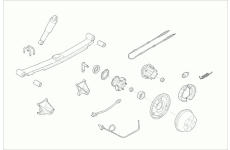 Zavěżení kola BOGE FORD-TRANS-RB002